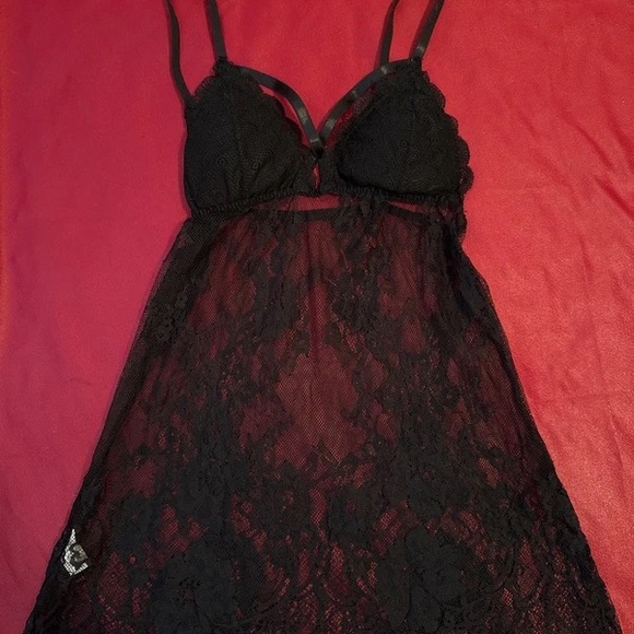 Other - Black Lace Sheer Chemise Nightdress - Women Intimates & Sleepwear